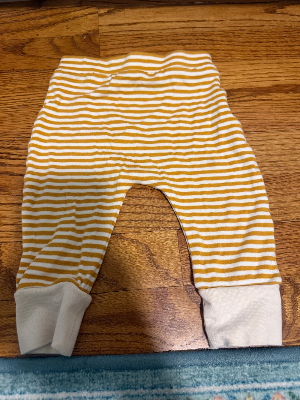 Little Green Radicals Yellow & White Striped Diaper Pants